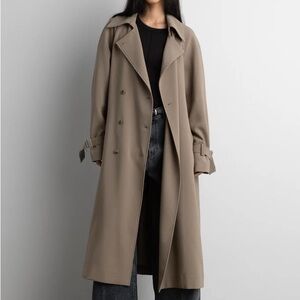 OAK + FORT Tan Trench Coat